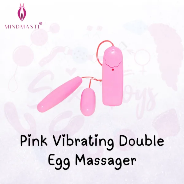 Pink Vibrating Double Egg Massager