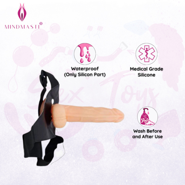 Fetish Fantasy 8 Vibrating Hollow Strap-On - Image 3